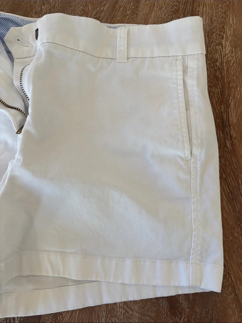 J. Crew White Cotton Chino Bermuda Shorts-6